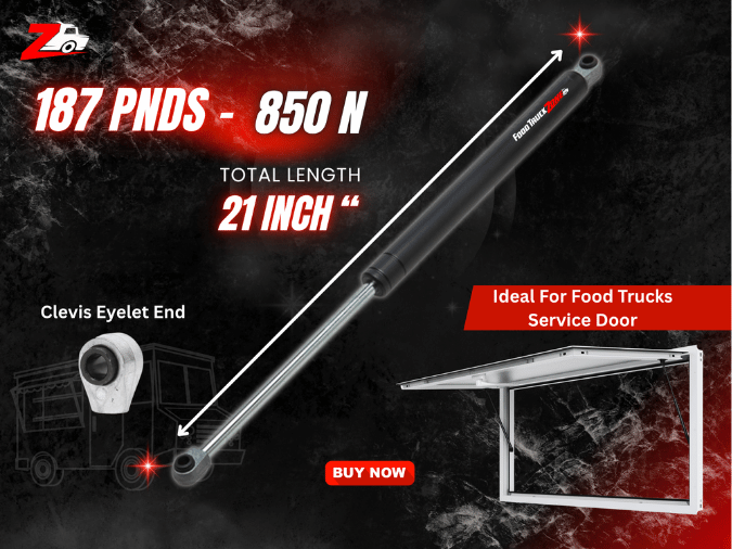 Food Truck/Trailer Service Door Damper - Image 4
