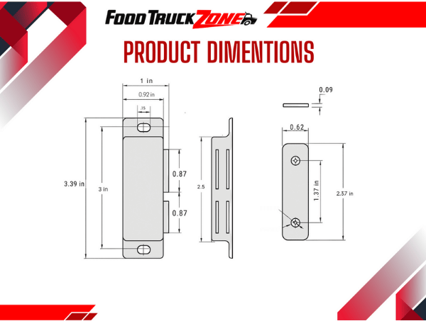 Stainless steel magnetic closure - Image 3