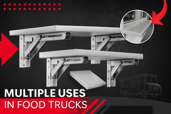 Stainless steel folding stands for food trucks - Image 6