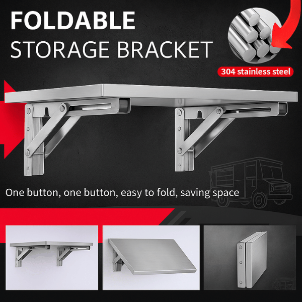 Stainless steel folding stands for food trucks - Image 7