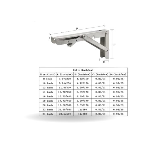 14″ Folding Brackets
