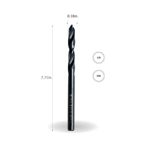 Drill Bits 30″ 1/8  Black Cobalt