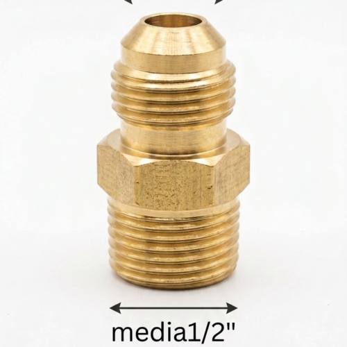 1/2″ Flare x 1/2″ MPT Brass Adapter