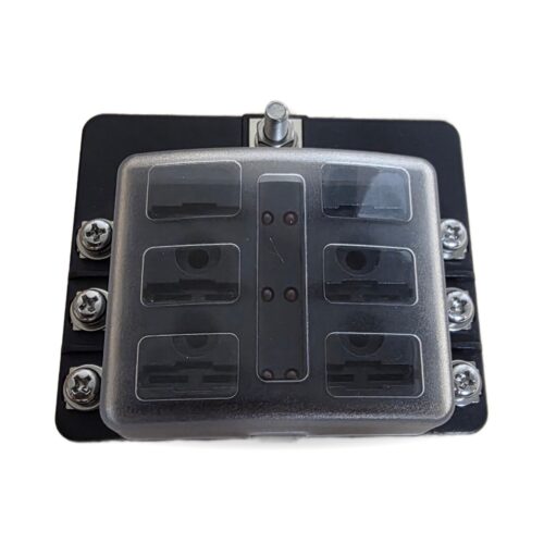 6 Way Fuse Block Box 12V/24V DC